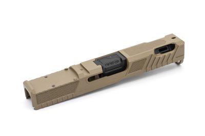NineX19 Vapor Ported Barrel & Slide Combo for Glock 19 Gen 4/5 Hybrid - Black Barrel - FDE Slide