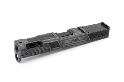 NineX19 Vapor Ported Barrel & Slide Combo for Glock 19 Gen 4/5 Hybrid - Black Barrel - Sig Dark Gray Slide