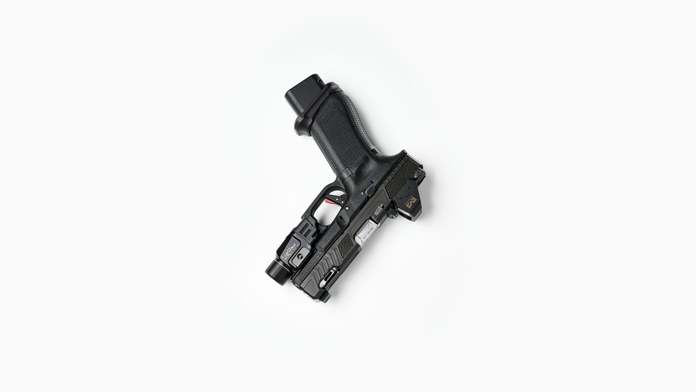 Custom Glock 45 with Ported Barrel and Slide, Red Dot, Magwell and WML